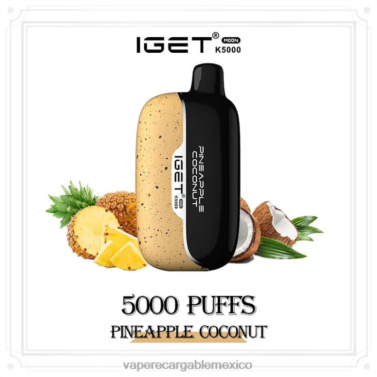 IGET Moon k5000 coco piña L00BL16 Vape México