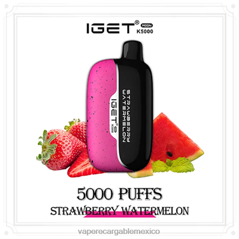 IGET Moon k5000 sandia fresa L00BL9 Vaper Sin Nicotina