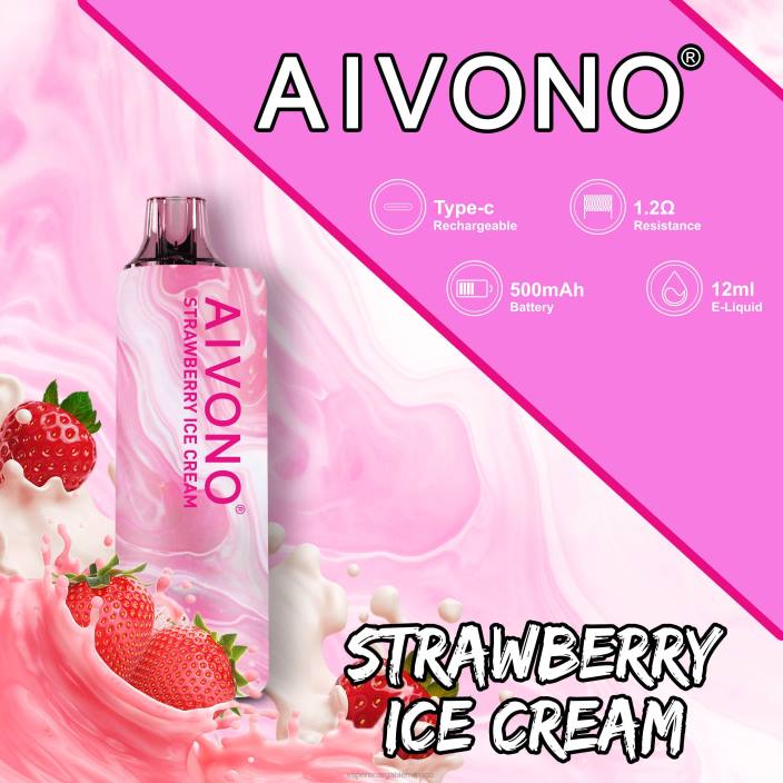 Vape Desechable JZX6105 Aivono AIM GUN 7000 helado de fresa