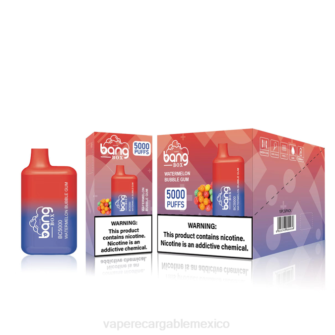 Vape Recargable 82B687 Bang Box bc5000 desechable