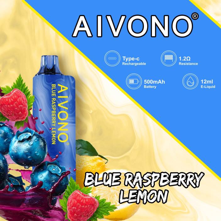 Vaper Sin Nicotina JZX6109 Aivono AIM GUN 7000 arándano frambuesa limón
