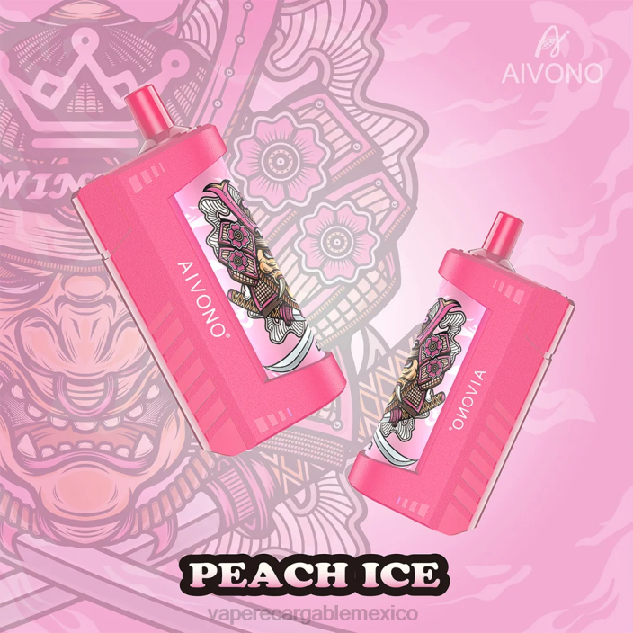 Vaper Sin Nicotina JZX6129 Aivono AIM WINNER 5000 hielo de durazno