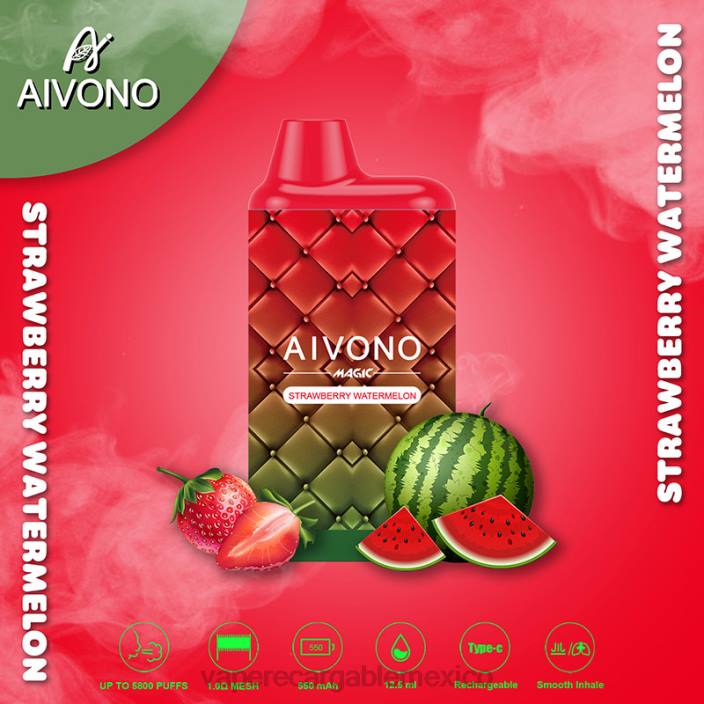Vaper Sin Nicotina JZX699 Aivono AIM MAGIC cigarrillo de caja de 5800 bocas sandia fresa
