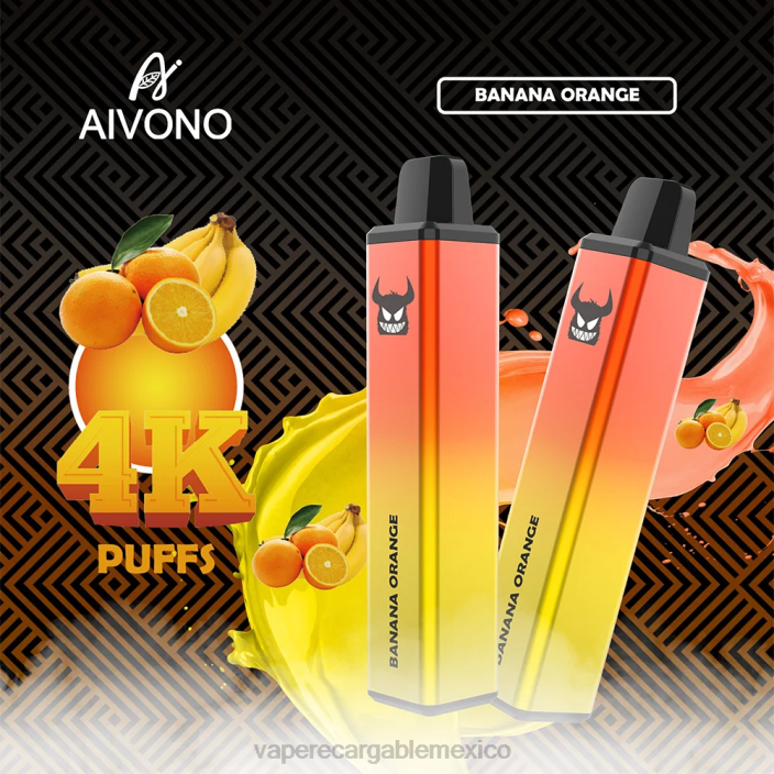 E-Liquid Mexico JZX6258 Aivono AIM FREAK 4000 plátano naranja