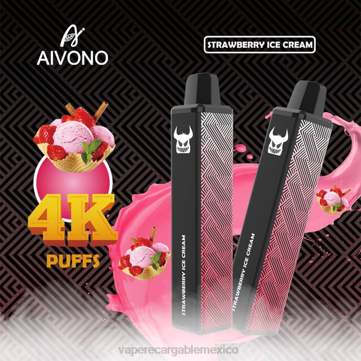 E-Liquid Mexico JZX6263 Aivono AIM FREAK 4000 helado de fresa