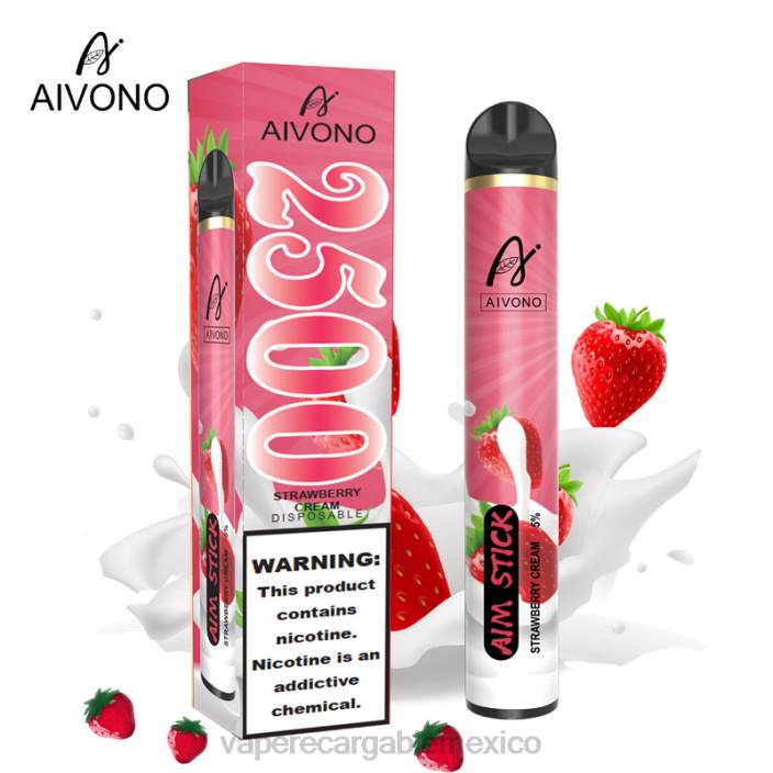 Vape Desechable JZX6155 Aivono AIM STICK 2500 crema de fresa