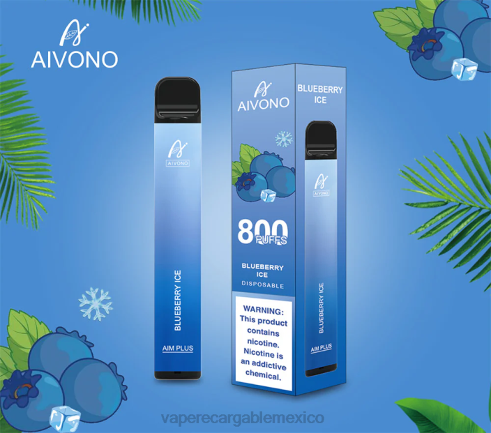 Vape Desechable JZX6175 Aivono AIM PLUS 800 hielo de arándanos