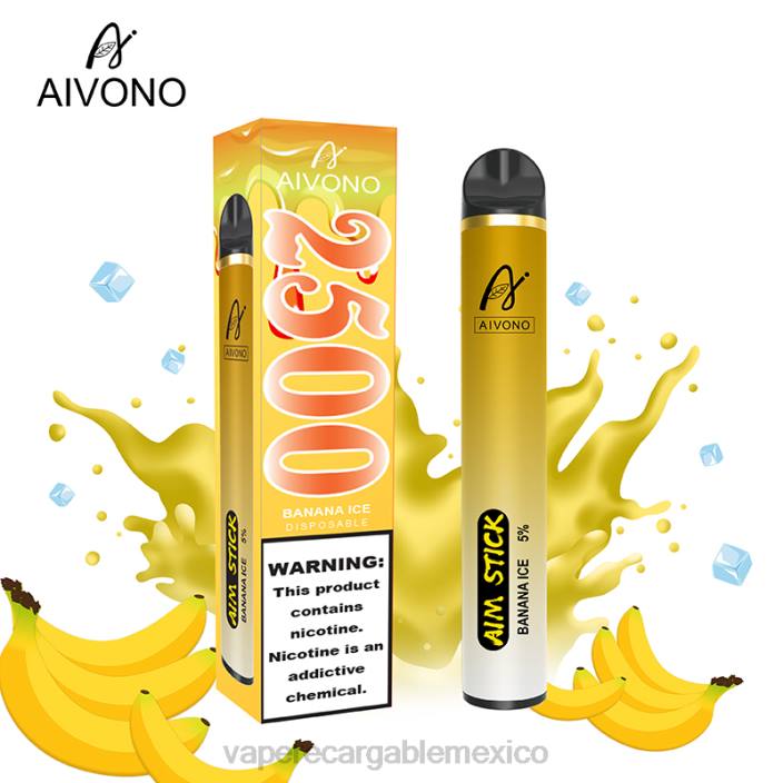 Vape México JZX6151 Aivono AIM STICK 2500 hielo de plátano