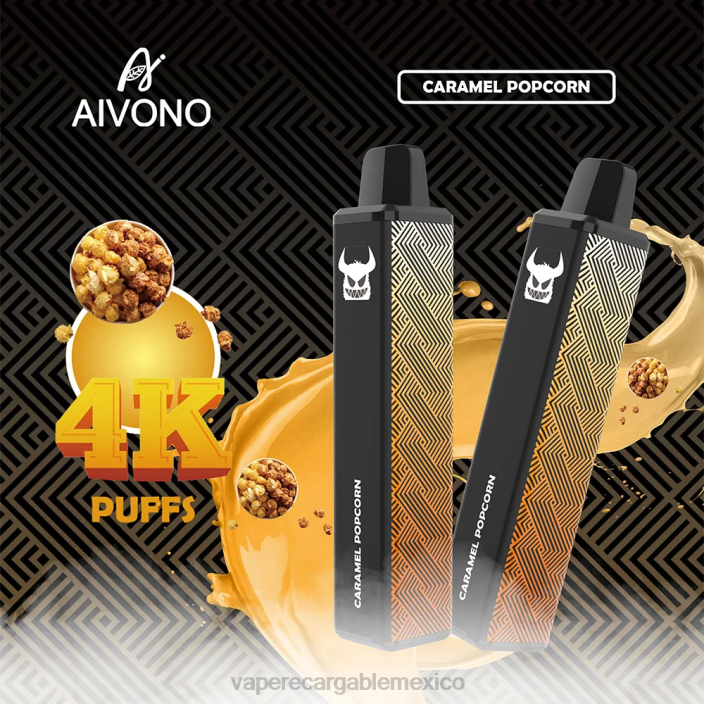 Vape México JZX6261 Aivono AIM FREAK 4000 palomitas de caramelo