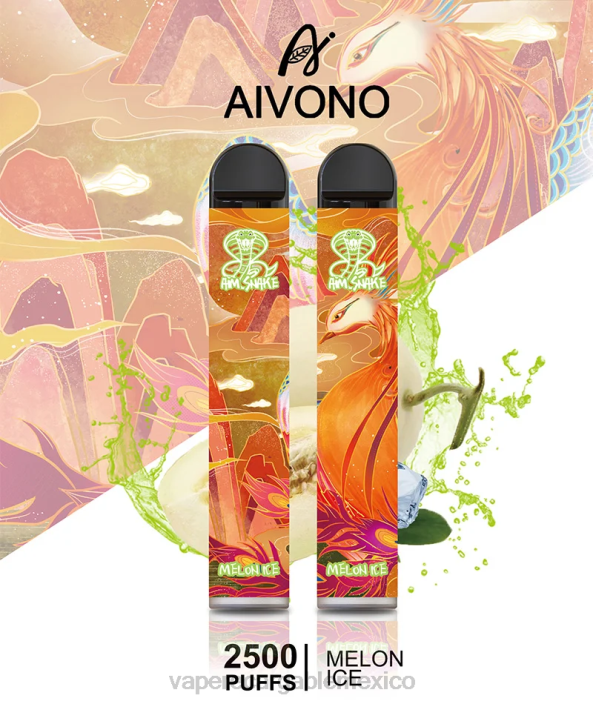 Vape México JZX6311 Aivono AIM SNAKE 2500 hielo de melón
