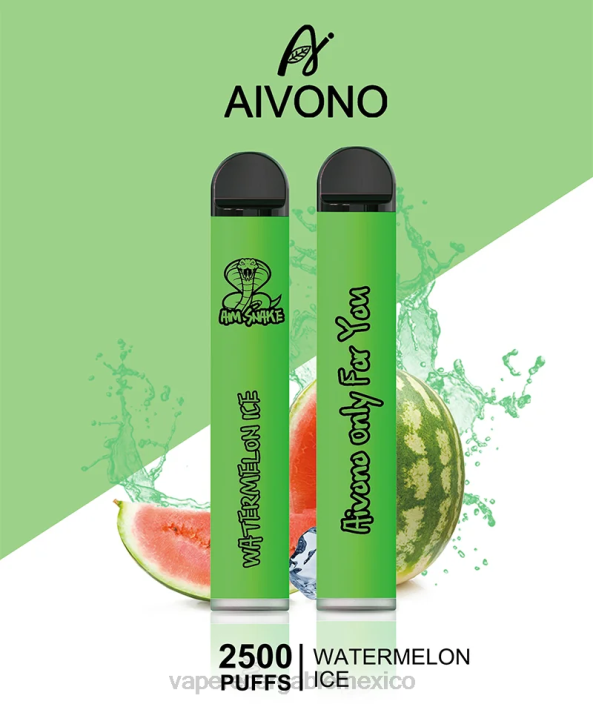 Vape México JZX6321 Aivono AIM SNAKE 2500 hielo de sandia