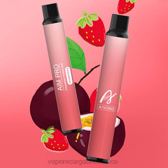 Vape Recargable JZX6162 Aivono AIM PRO 1500 fruta de la pasión fresa