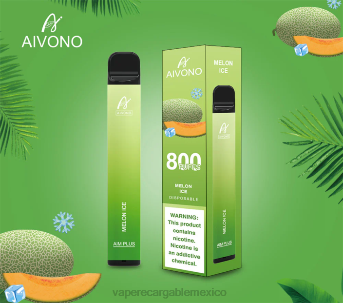 Vape Recargable JZX6187 Aivono AIM PLUS 800 hielo de melón