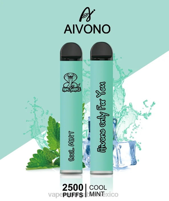 Vape Recargable JZX6302 Aivono AIM SNAKE 2500 menta fresca