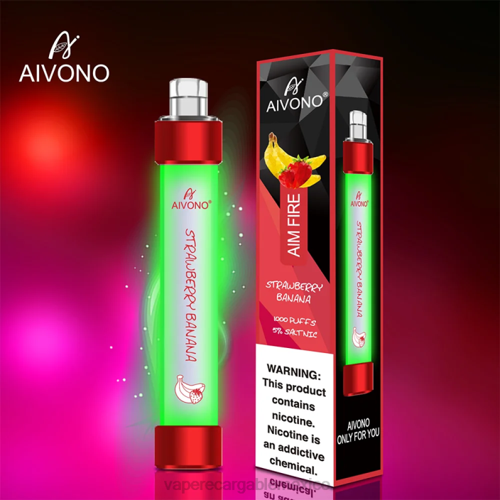 Vape Recargable JZX6332 Aivono AIM FIRE 1000 plátano fresa
