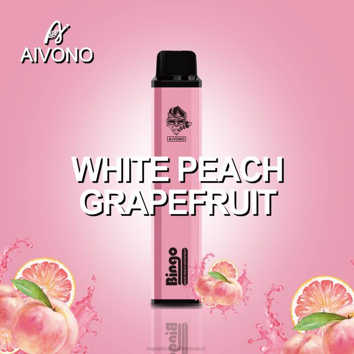 Vaper Sin Nicotina JZX6134 Aivono AIM BINGO 4000 pomelo melocotón blanco