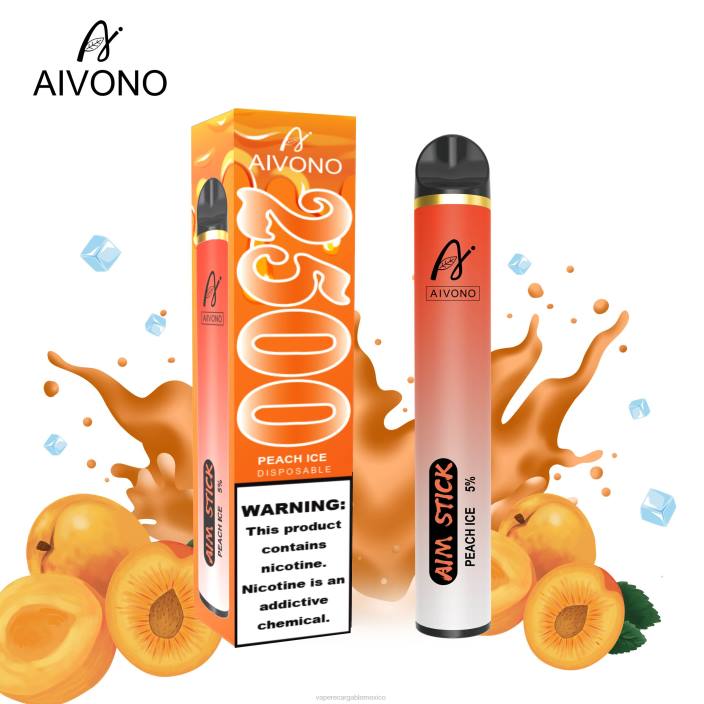 Vaper Sin Nicotina JZX6144 Aivono AIM STICK 2500 hielo de durazno