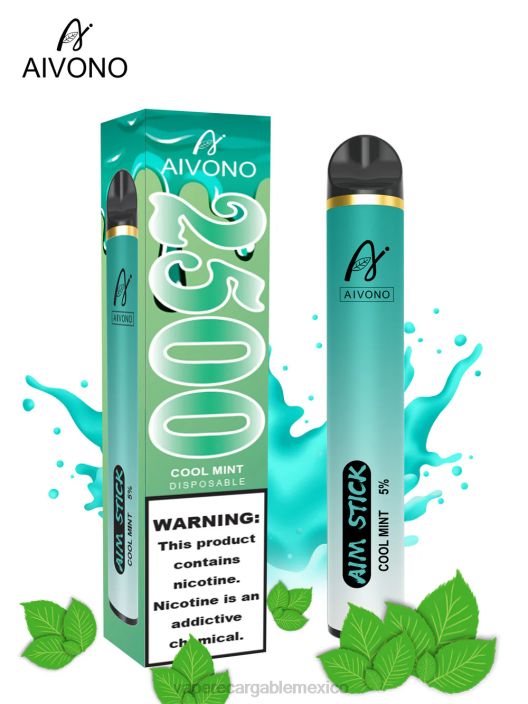 Vaper Sin Nicotina JZX6159 Aivono AIM STICK 2500 menta fresca