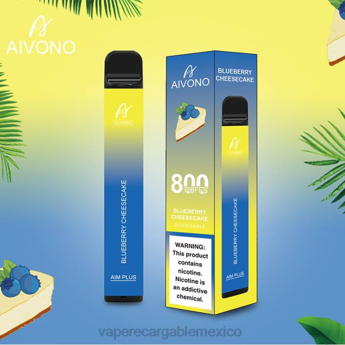 Vaper Sin Nicotina JZX6174 Aivono AIM PLUS 800 tarta de queso con arándanos