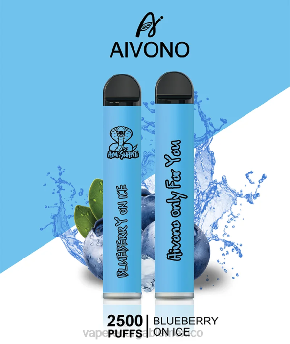 Vaper Sin Nicotina JZX6299 Aivono AIM SNAKE 2500 arándano en hielo