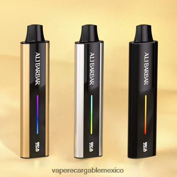 Vaper Sin Nicotina R02DZ479 Alibarbar Flare vaporizador recargable manzana doble